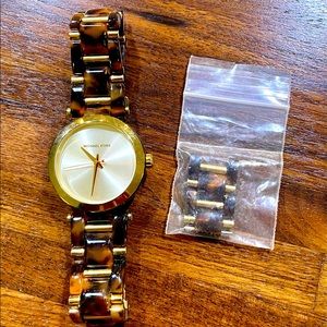 Amazing Gift or yours to keep. MK womens tortoise color watch